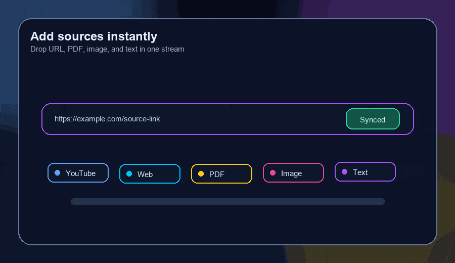Drop anything in and keep it connected